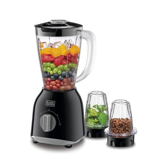 BLACK+DECKER 400W 1.5L Blender with Grinder Mill BX365J-B5