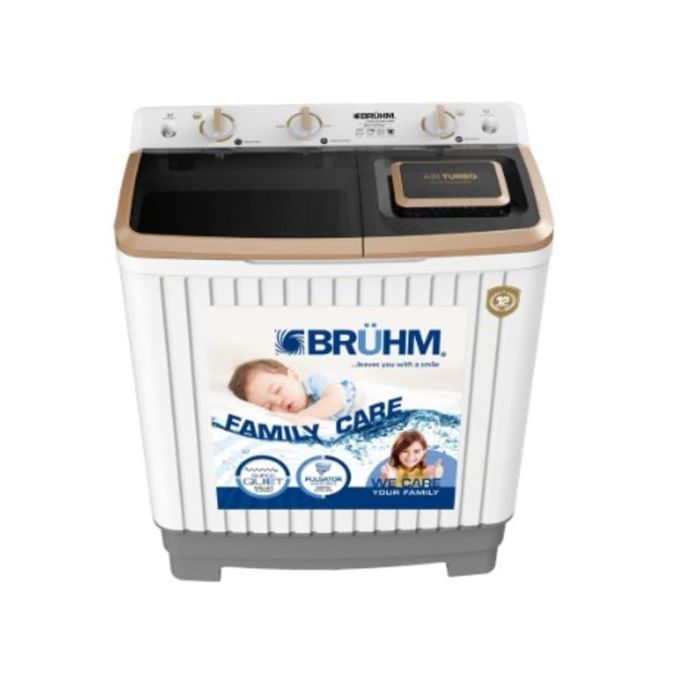 Bruhm 12KG Semi-Automatic Twin Tub Washing Machine BWT-120H