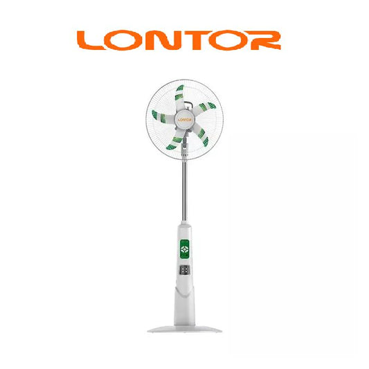 Lontor 16 inch Rechargeable Standing Fan 5-Paddle CTL-CF034R-16-C
