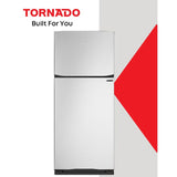 Tornado 396L No Frost Refrigerator Silver RF-480T-SL